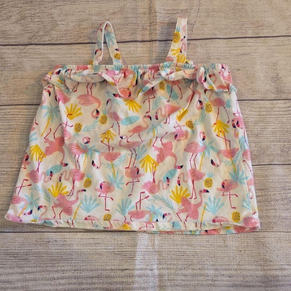 The Children's Place Pink and Yellow Ruffled Camisole